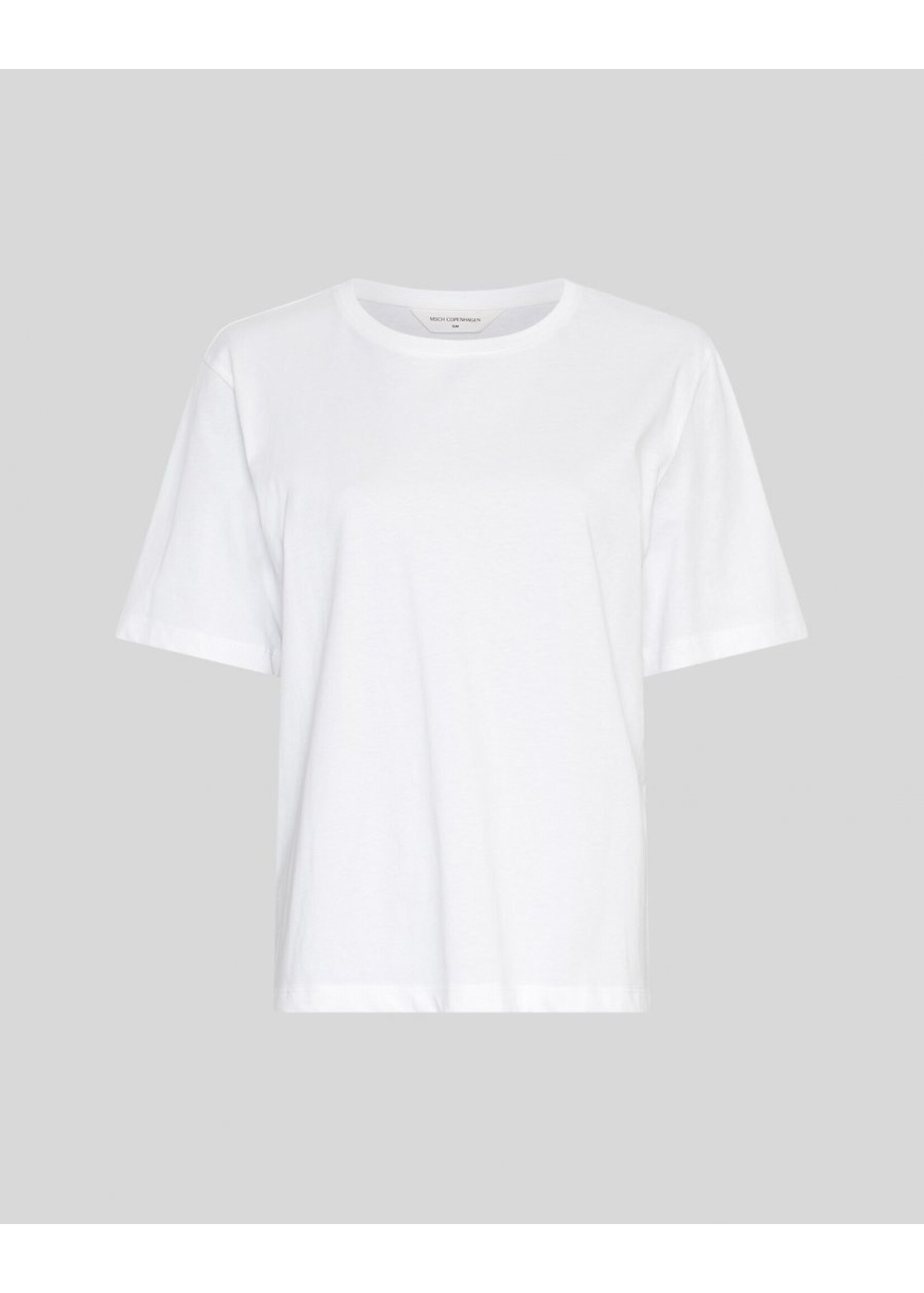 MOSS CPH MSCH JEANITTA SS TEE EMB BRIGHT WHITE