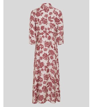 MOSS CPH MSCH VILDANA 3/4 SHIRT DRESS AOP RHUBARB FLOWER