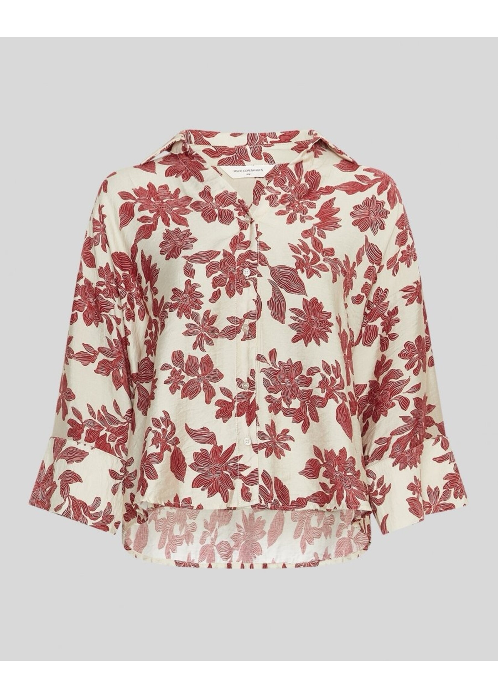 MOSS CPH MSCH VILDANA 3/4 SHIRT AOP RHUBARB FLOWER