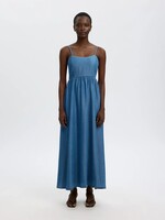 SELECTED FEMME SLFJANNA REGULAR SL ANKLE DRESS MED BLUE DENIM