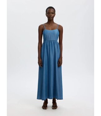 SELECTED FEMME SLFJANNA REGULAR SL ANKLE DRESS MED BLUE DENIM
