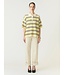 YAS YASISABELL 2/4  KNIT STRIPES ANISE/BROWN