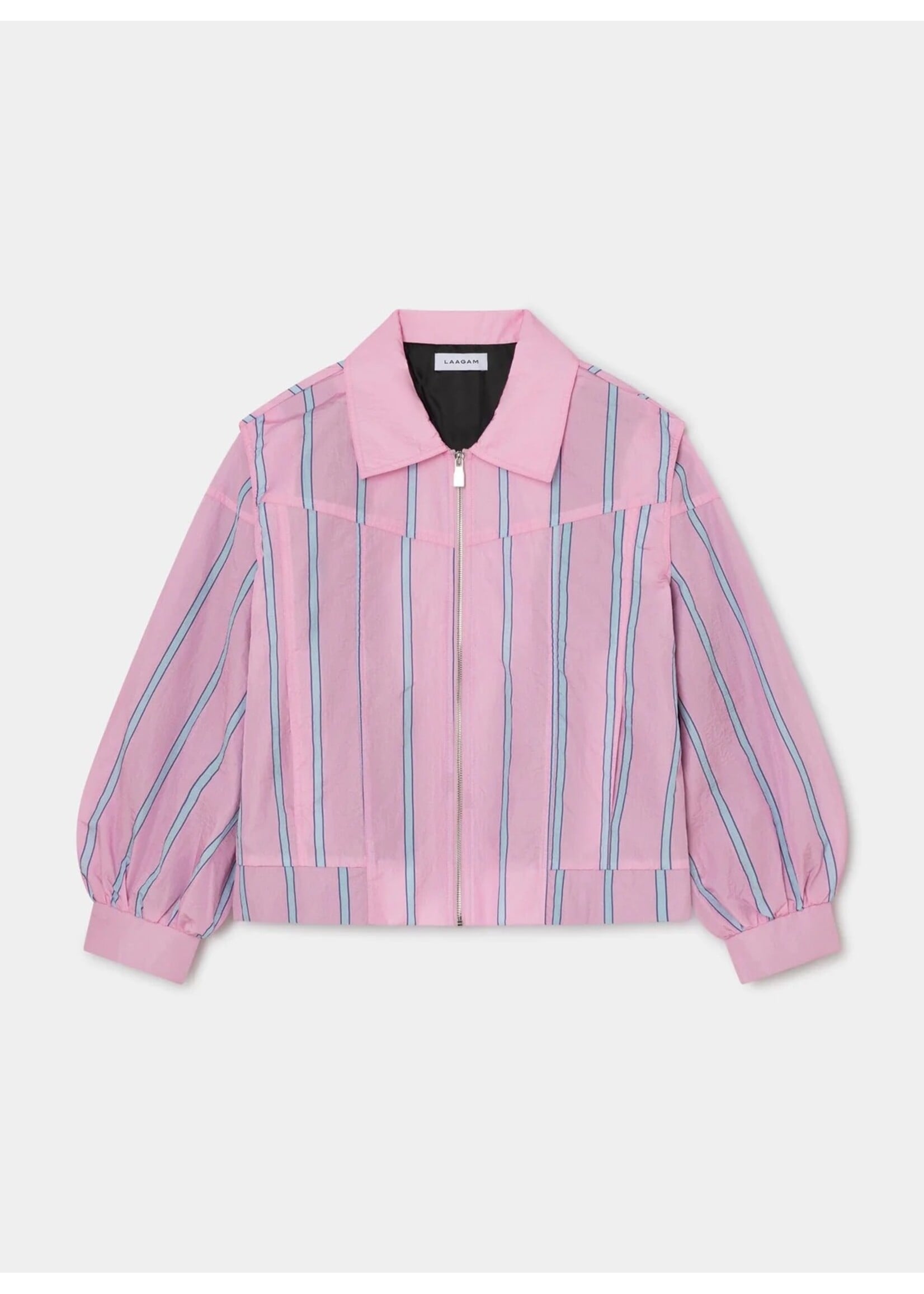 LAAGAM LA WATSON BOMBER PINK STRIPED
