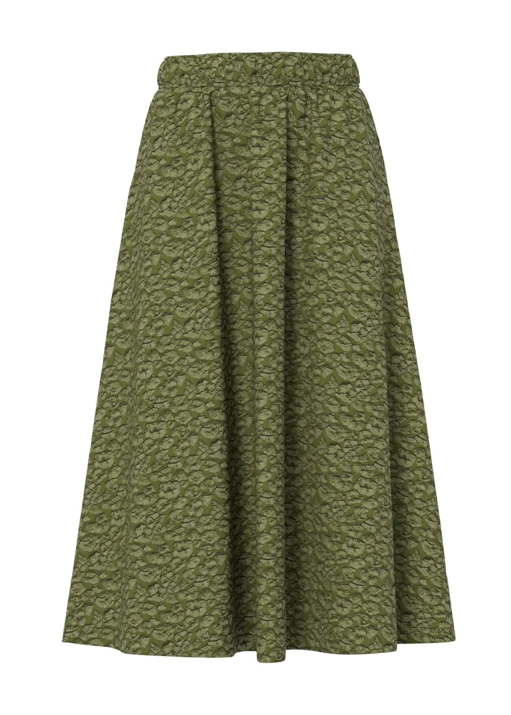 YAS YASDAZLY HW LONG SKIRT SPHAGNUM