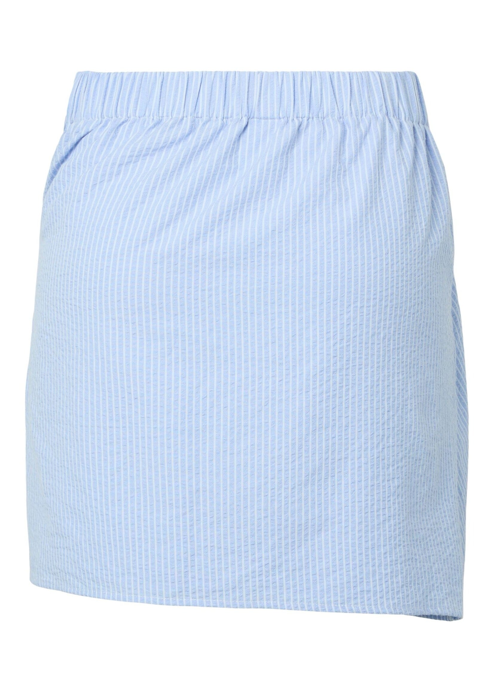 YAS YASANNALEA MW SKIRT CHAMBRAY BLUE MELANGE