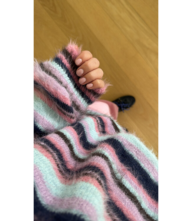 STIEGLITZ ST TONIA PULL STRIPED PURPLE/LILA/PINK
