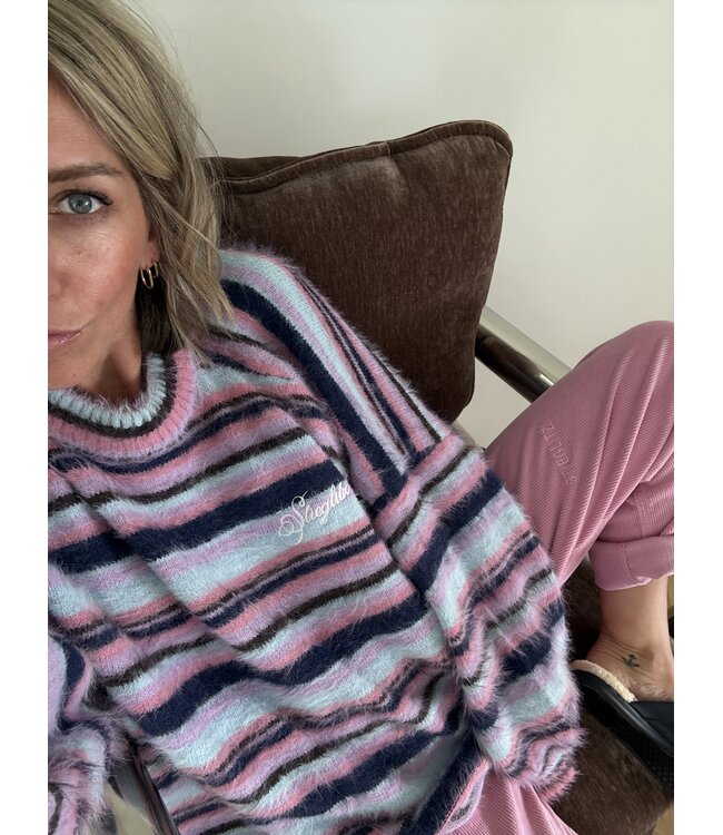 STIEGLITZ ST TONIA PULL STRIPED PURPLE/LILA/PINK