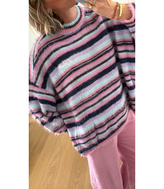 STIEGLITZ ST TONIA PULL STRIPED PURPLE/LILA/PINK