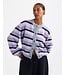 STIEGLITZ ST MOYA CARDIGAN SRIPE PURPLE/GREY/LILA