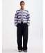 STIEGLITZ ST MOYA CARDIGAN SRIPE PURPLE/GREY/LILA