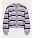 STIEGLITZ ST MOYA CARDIGAN SRIPE PURPLE/GREY/LILA