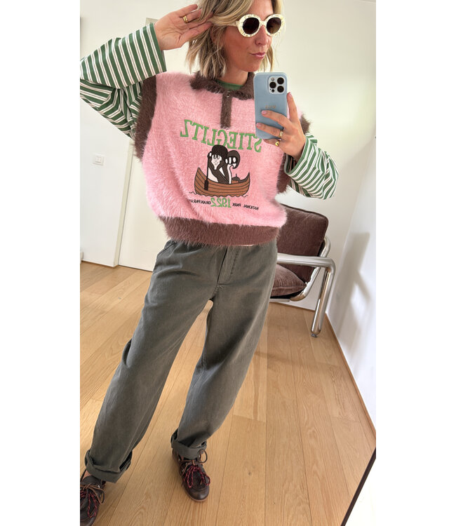 STIEGLITZ ST MIO KNITTED SPENCER PINK