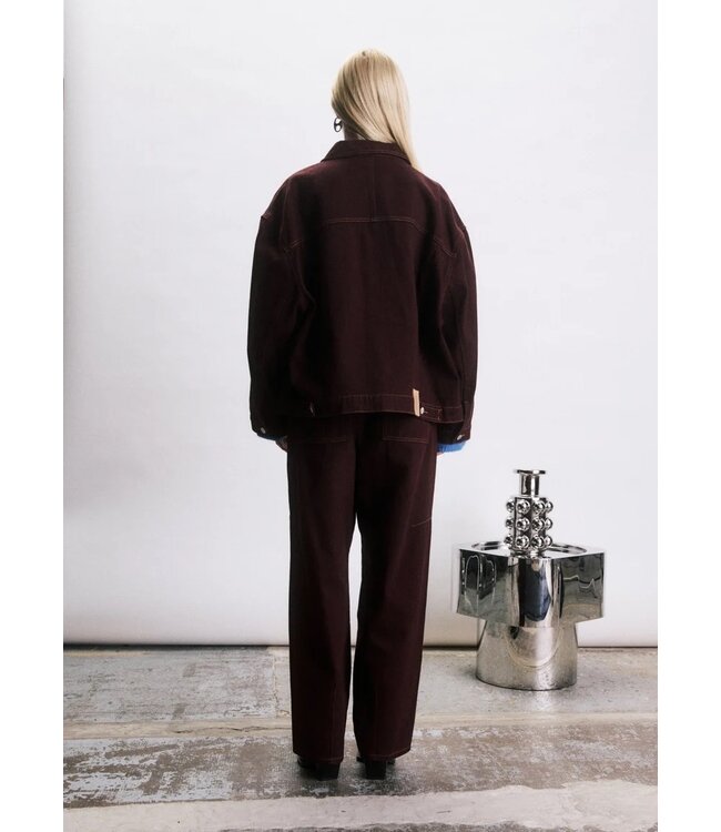JIJI JI PEDRO JACKET DENIM BORDEAUX