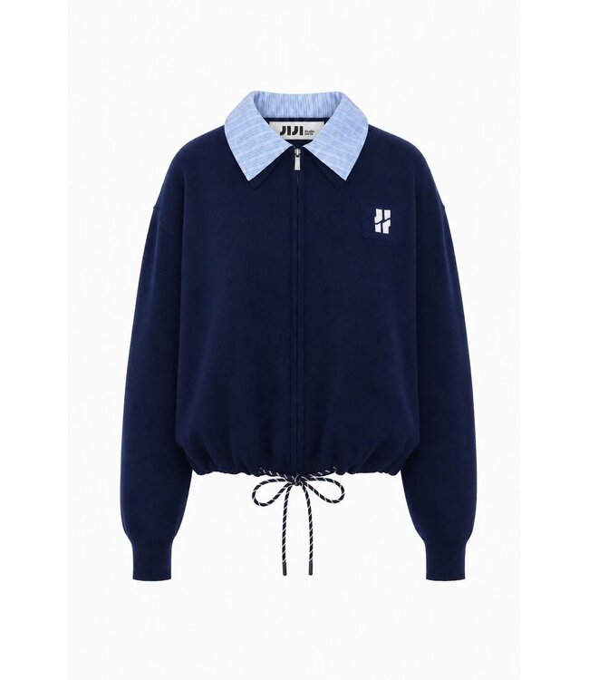 JIJI JI JIM CARDIGAN BLUE MARINE