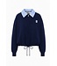 JIJI JI JIM CARDIGAN BLUE MARINE