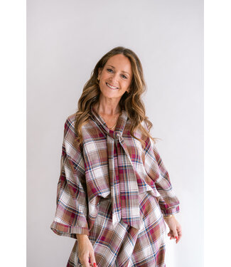 HELD HE MOLLIE BLOUSE SQUARE BORDEAUX