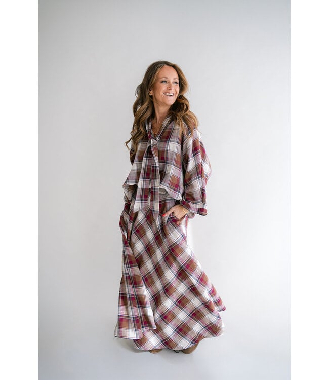 HELD HE MOLLIE BLOUSE SQUARE BORDEAUX
