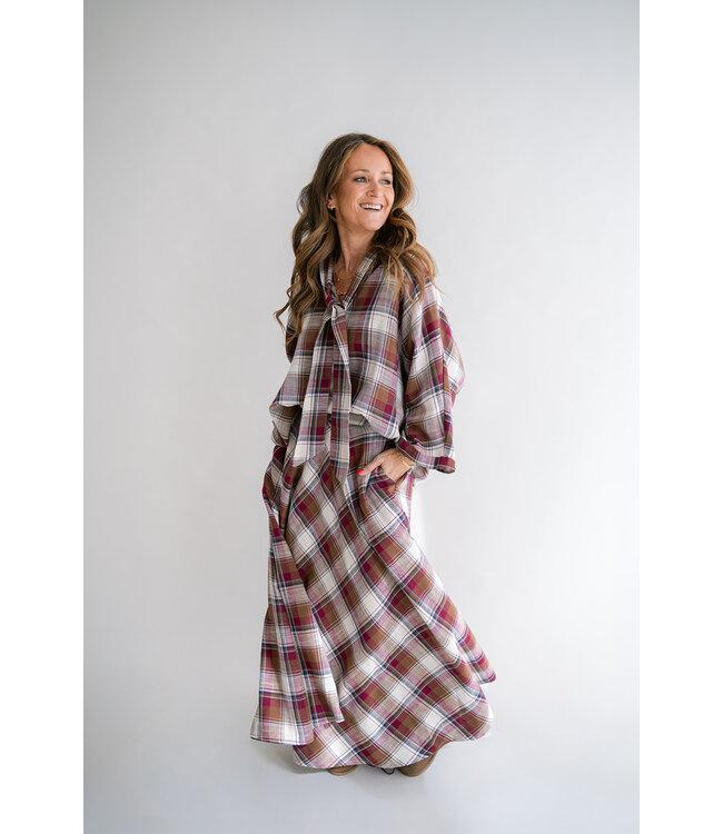 HELD HE JUNE SKIRT SQUARE BORDEAUX