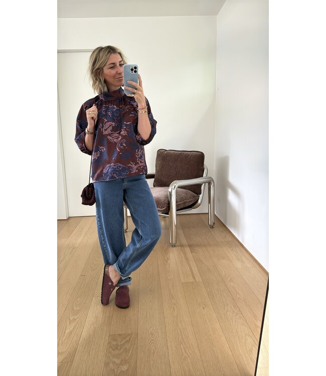 SELECTED FEMME SLWBARREL BEA-KORI HW JEANS NOOS MED BLUE