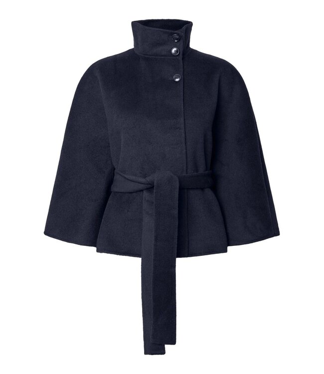 YAS YASALMIO HANDMADE WOOL BLEND JACKET NAVY BLAZER