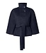 YAS YASALMIO HANDMADE WOOL BLEND JACKET NAVY BLAZER
