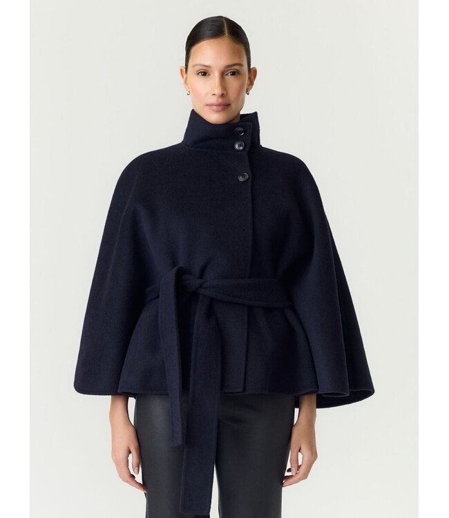 YAS YASALMIO HANDMADE WOOL BLEND JACKET NAVY BLAZER