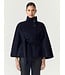 YAS YASALMIO HANDMADE WOOL BLEND JACKET NAVY BLAZER