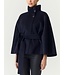 YAS YASALMIO HANDMADE WOOL BLEND JACKET NAVY BLAZER