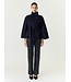 YAS YASALMIO HANDMADE WOOL BLEND JACKET NAVY BLAZER