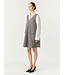 YAS YASDAKOTA SL WIDE SPENCER DRESS TAUPE GREY/CHECKS