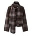YAS YASCALINO LS SCARF JACKET CARAFE CARINO CHECKS