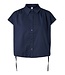 YAS YASLEONA CS SHORT TOP NAVY BLAZER/CHECKS