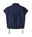 YAS YASLEONA CS SHORT TOP NAVY BLAZER/CHECKS