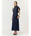 YAS YASLEONA HW LONG SKIRT NAVY BLAZER/CHECKS