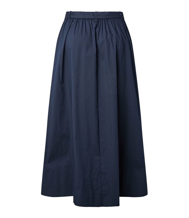 YAS YASLEONA HW LONG SKIRT NAVY BLAZER/CHECKS