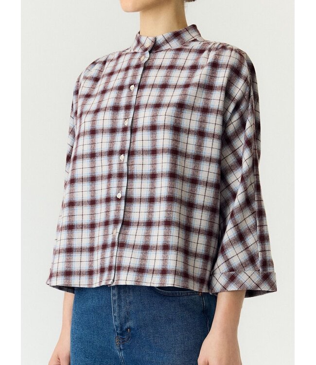 YAS YASKARLINE 3/4 SHIRT PRISTINE/CHECKS