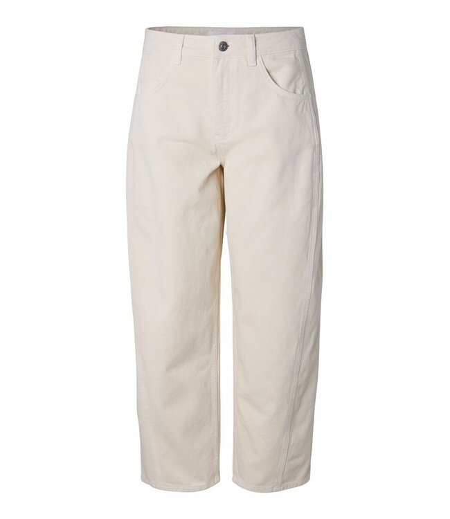 YAS YASCAMEA HW BARREL ANKLE JEANS PRISTINE