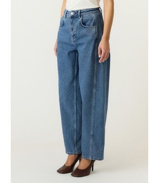 YAS YASCAMEA HW BARREL ANKLE JEANS LIGHT BLUE DENIM