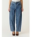 YAS YASCAMEA HW BARREL ANKLE JEANS LIGHT BLUE DENIM