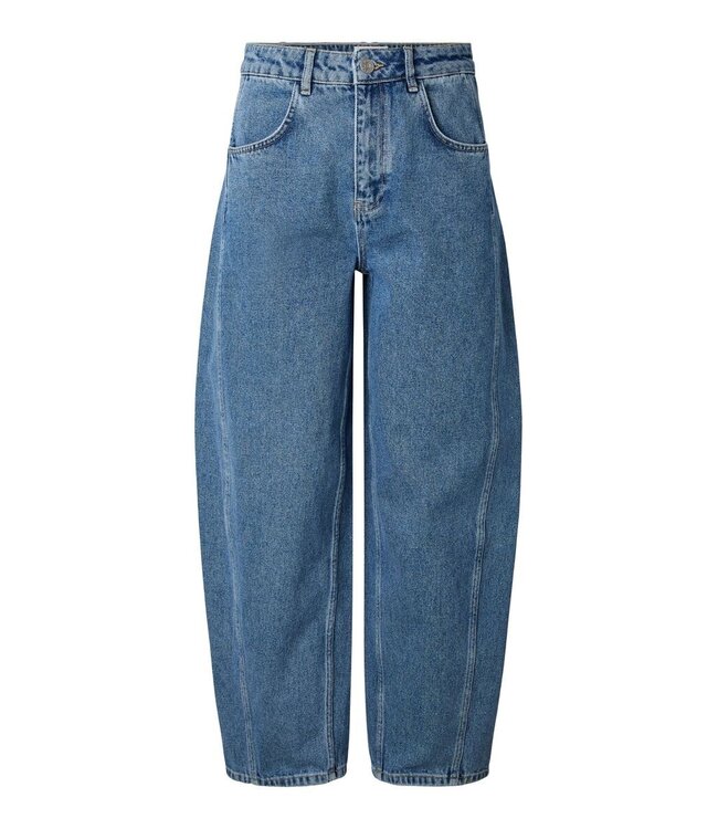 YAS YASCAMEA HW BARREL ANKLE JEANS LIGHT BLUE DENIM