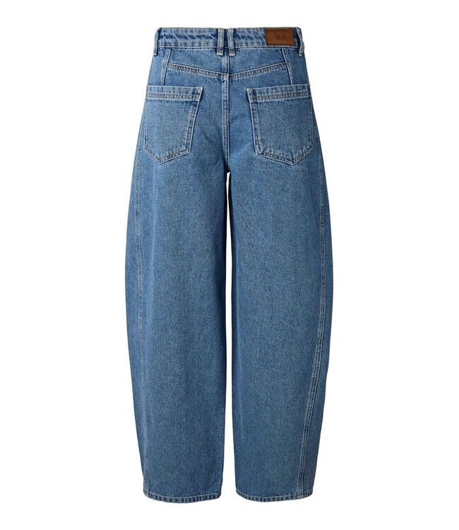 YAS YASCAMEA HW BARREL ANKLE JEANS LIGHT BLUE DENIM