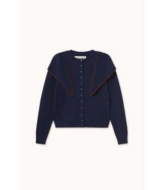 TINYCOTTONS TC SCARF NECK LARA CARDIGAN MARINE
