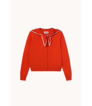 TINYCOTTONS TC SCARF NECK LARA CARDIGAN RED