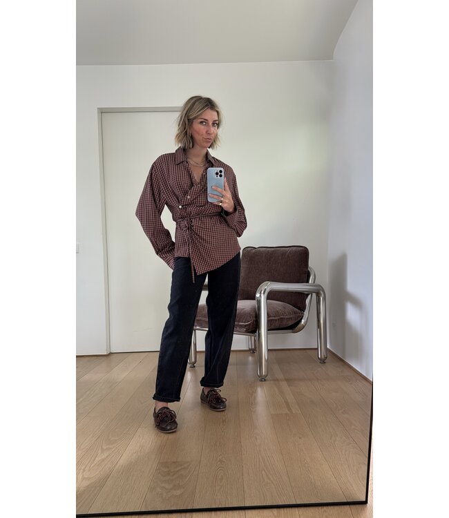 EDITED ED LILLITH SHIRT RED CHECK