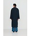 TINYCOTTONS TC CHECK LONG TRENCH COAT BLUE/GREEN