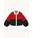 TINYCOTTONS TC COLORBLOCKED SHERPA JACKET MARINE/RED