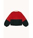 TINYCOTTONS TC COLORBLOCKED SHERPA JACKET MARINE/RED