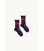 TINYCOTTONS TC CHECKS MEDIUM SOCKS MARINE/RED