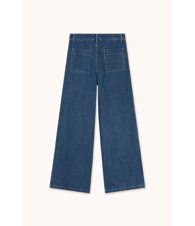 TINYCOTTONS TC EMBROIDERED HORSES DENIM PANTS MEDIUM WASH