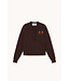 TINYCOTTONS TC ROSES KNITTED POLO UMBER